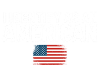 I Identify As An American Us Flag Patriot Funny Gift Politics Gift Canvas