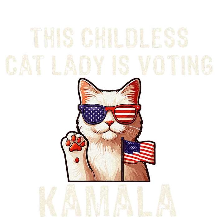 This Childless Cat Lady Is Voting Kamala 2024 Gift T-Shirt