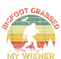 Funny Retro Bigfoot Bigfoot Grabbed My Wiener Design Full Zip Hoodie