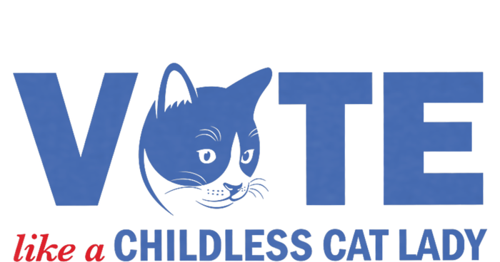 Vote Like A Childless Cat Lady Funny Voting Kamala Women's T-Shirt