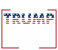 Sentence Trump To 4 Years Of Community Service Usa Flag Funny Gift T-Shirt