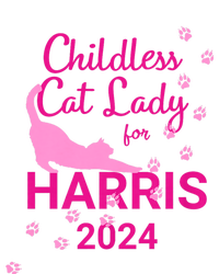 Childless Cat Lady For Harris 2024 T-Shirt