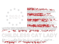 The Childless Cat Lady 2024 For President Us Flag Vintage Tote Bag