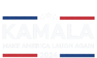 Kamala Make America Laugh Again American Flag 2024 Softstyle Adult Sport Polo