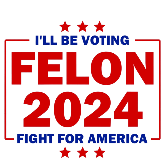 ILl Be Voting Felon 2024 Fight Merica Trump 2024 Meaningful Gift Stripe Pom Pom Beanie