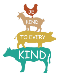 Be Kind To Every Kind Retro Vintage Funny Vegetarian Vegan T-Shirt