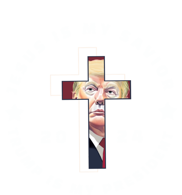 Jesus Is My Savior Trump Is My President 2024 Usa Gift T-Shirt