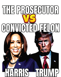 The Prosecutor Versus The Convicted Felon Harris Vs Trump Women's Flannel Pajama Set