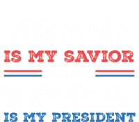 Jesus Is My Savior Trump Is My President Trump 2024 Gift Zip Tote Bag