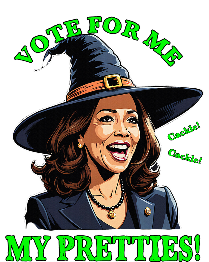 Kamala Harris Friendly Witch Vote Cackle Funny Election 2024 Ladies Essential Flowy Tank