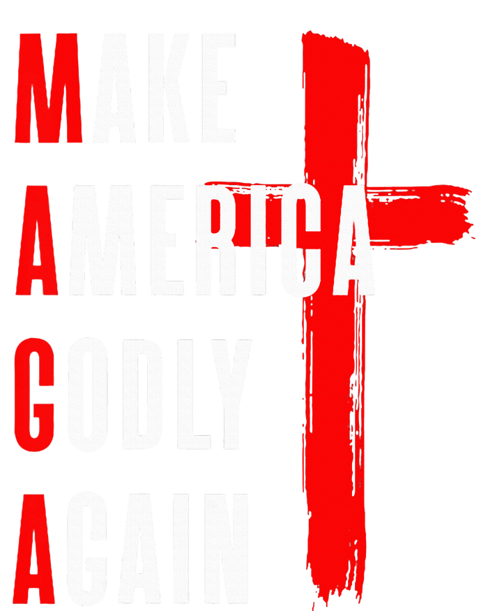 Wo Make America Godly Again Pom Pom 12in Knit Beanie