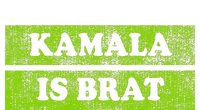 Kamala Is Brat Funny Usa Humor Meme Green Text PosiCharge RacerMesh Polo