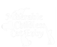 Miserable Childless Cat Enby V-Neck T-Shirt