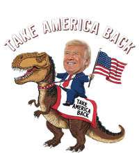 Take America Back Donald Trump 4th Of July Dinosaur Usa Flag Gift Sustainable Beanie