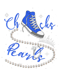 Royal Blue Chucks And Pearls Premium 16 in Basic Backpack