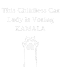 This Childless Cat Lady Is Voting Kamala Women's Racerback Cropped Tank