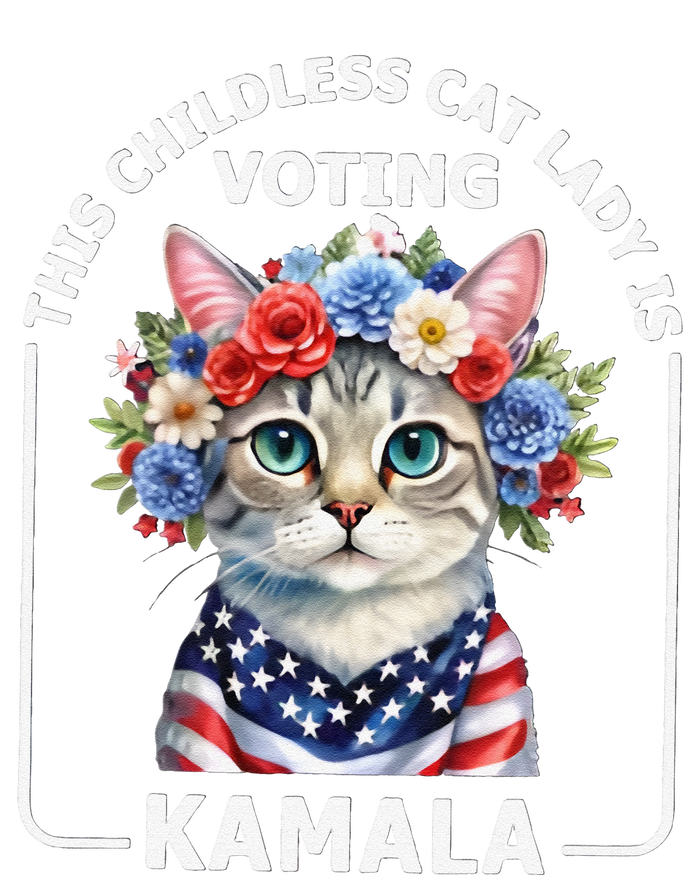 This Childless Cat Lady Ladies Is Voting Kamala Election 24 Full Zip Hoodie