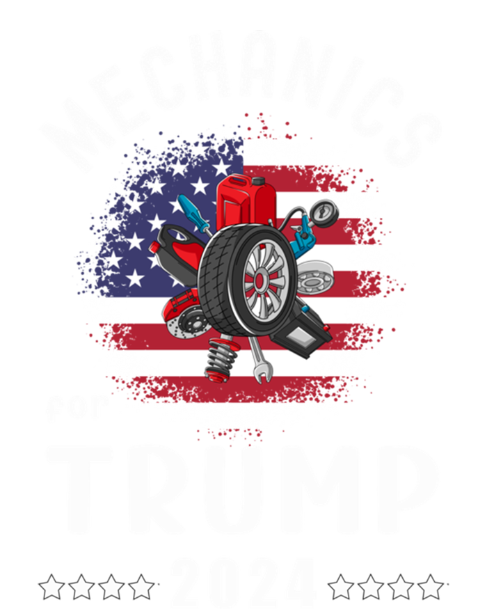 Mechanics For Trump 2024 American Flag Vote Trump Gift Women's Racerback Tank