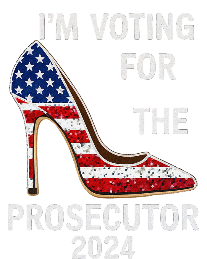 I’M Voting For The Prosecutor High Heel Stilettos Us Flag Womens CVC Long Sleeve Shirt