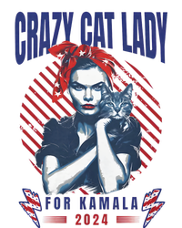 2024 Childless Cat Lady For President Crazy Cat Lady For Kamala 2024 T-Shirt