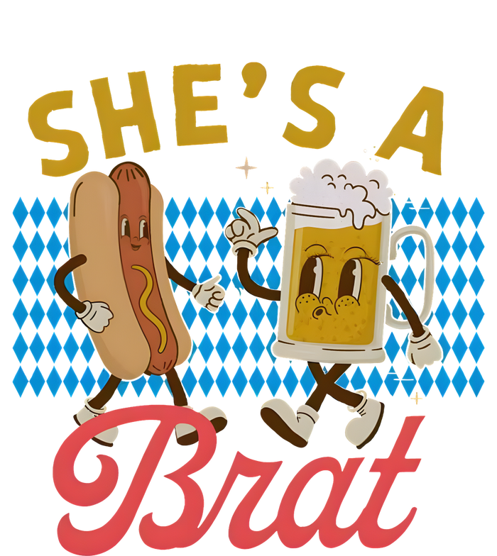 She’S A Brat Couples Oktoberfest Matching Drinking Team Womens Funnel Neck Pullover Hood