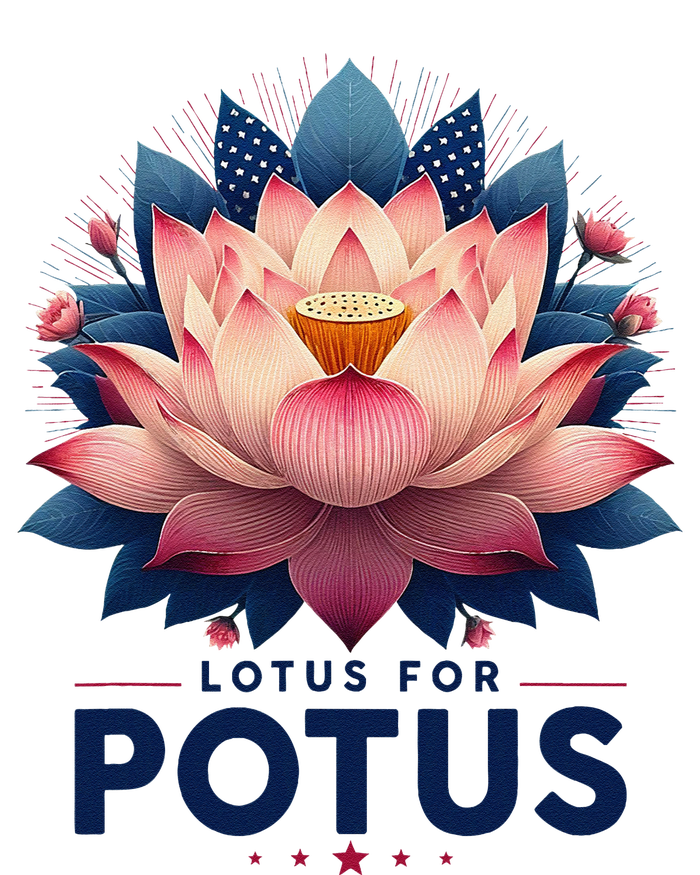 Kamala Harris 2024 Lotus For Potus Trending President Gift T-Shirt