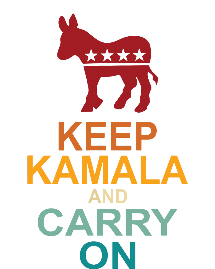 Keep Kamala And Carry On Vintage Design T-Shirt