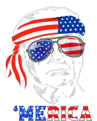 Merica Trump Happy 4th Of July Trump American Flag Gift T-Shirt