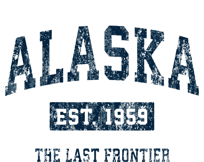 Alaska Vintage Athletic Sports Design Toddler Zip Fleece Hoodie