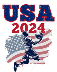 Basketball 2024 Vintage Usa Kids Tie-Dye T-Shirt