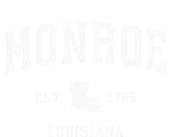 Monroe Louisiana La Vintage Athletic Sports Design Women's Racerback Cropped Tank