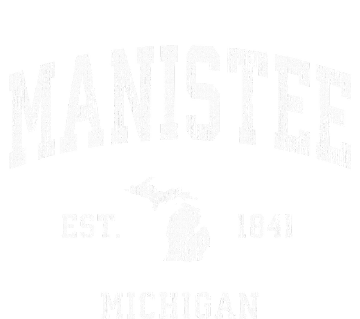 Manistee Michigan Mi Vintage Athletic Sports Design Womens CVC Long Sleeve Shirt