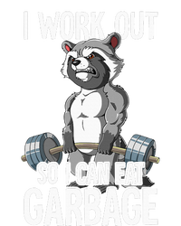 Raccoon Gym Weight Training I Work Out So I Can Eat Garbage T-Shirt