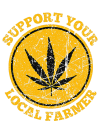 Retro Marijuana Support Your Local Farmer Cannabis Weed 2024 Flat Bill Trucker Hat