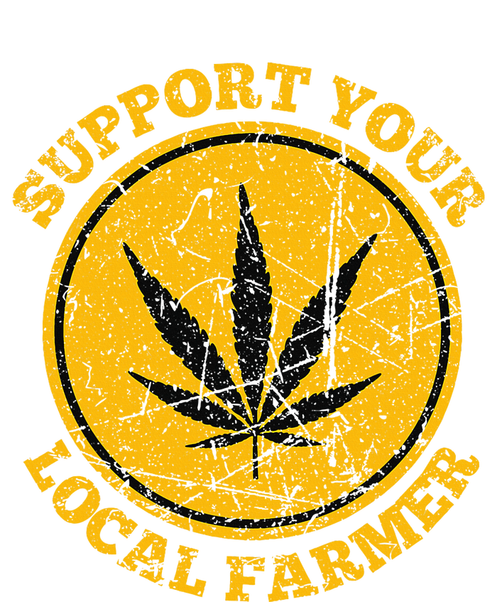 Retro Marijuana Support Your Local Farmer Cannabis Weed 2024 Flat Bill Trucker Hat