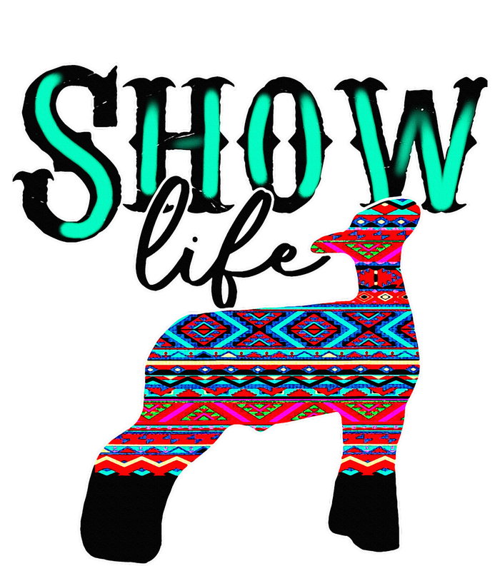 Show Life Livestock Lamb Show Market Aztec Serape 12 oz Stainless Steel Tumbler Cup