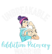 Unbreakable Addiction Recovery Warrior Aa Sober Gifts Women USA-Made Snowflake Beanie