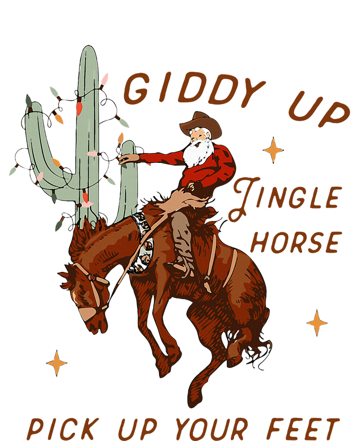 Giddy Up Jingle Horse Cowboy Cowgirl Western Christmas Microfiber Hand Towel