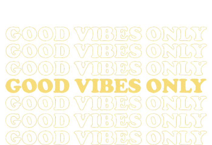 Good Vibes Only Vintage Optimist Positive Thinking Retro Kids Hoodie