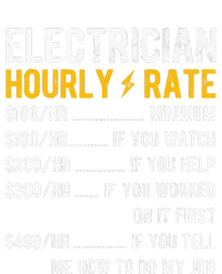 Hourly Rate Electricity Electrician Women's T-Shirt