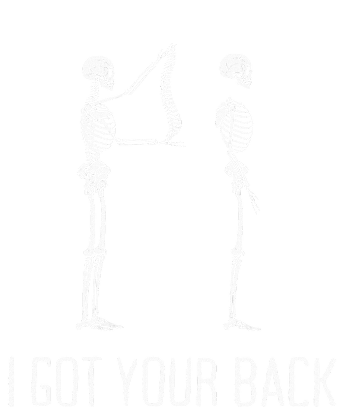 I Got Your Back Funny Skeleton Womens CVC Long Sleeve Shirt