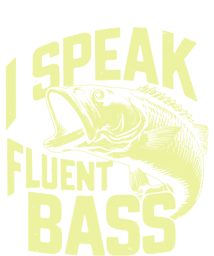 I Speak Fluent Bass Fishing Great Gift Striped Beanie with Solid Band