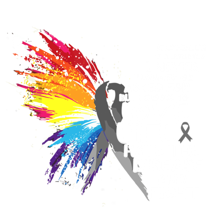 I Choose To Love Life And Fight Cool Gift Short Acrylic Beanie