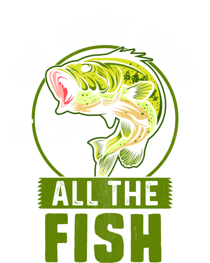 IM Just Here To Catch All The Fish Funny Fishing Bass Fish Great Gift Sustainable Beanie