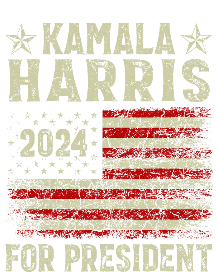 Vintage Kamala Harris 2024 For President Election Campaign Women's Racerback Cropped Tank