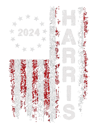 Kamala Harris 2024 For President Campaign Us Flag Vintage Women's Knotted Racerback Tank