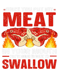 Once You Put Meat In Your Mouth You're Going Want To Swallow Performance Long Sleeve Polo