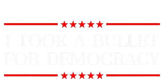 I Took A Bullet For Democracy Expresident Saying Election Bella+Canvas Jersey Crop Tee