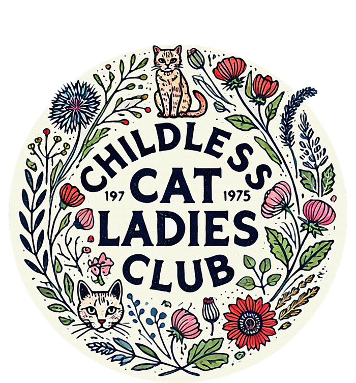 Childless Cat Ladies Club Illustration Cat Person Artwork Performance Fleece Hoodie