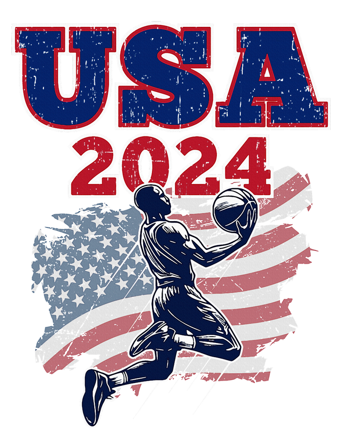 Basketball 2024 Vintage Usa Tall Hoodie